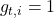g_{t,i}=1