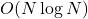 O(N \log N)