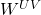 W^{UV}
