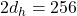 2 d_h = 256