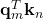 \mathbf{q}_m^T \mathbf{k}_n