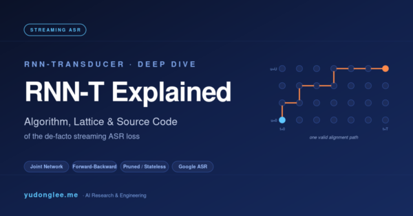 RNN-Transducer Explained: algorithm, lattice, and source code of the de-facto streaming ASR loss